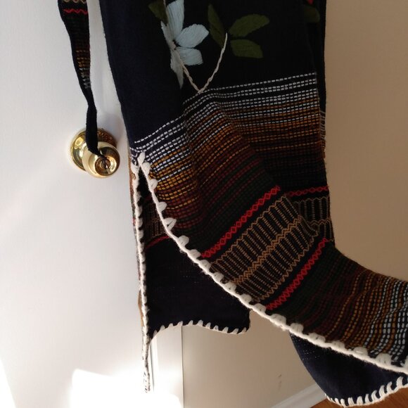 Vintage Handwoven Peru Dress Ethnic Hippy Boho Embroidered - Picture 5 of 15